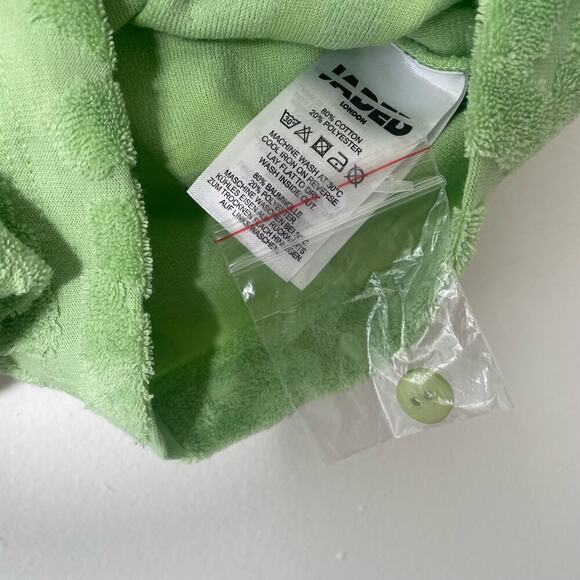Jaded London Lime green Towelling Playsuit romper size 4 - Picture 5 of 6